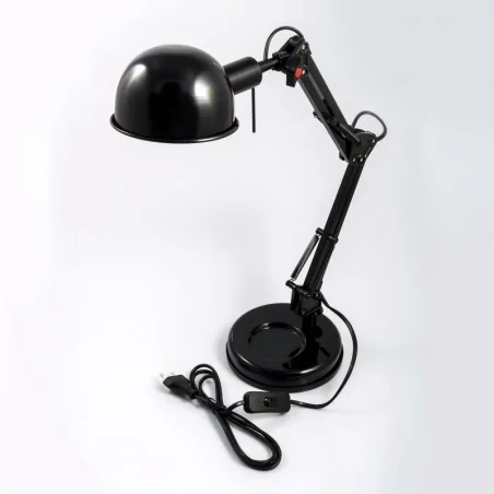 Lampki-biurkowe - nowoczesna czarna lampka biurkowa pixa kt-40-b e14 40w kanlux 