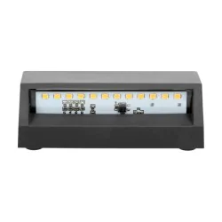 Kinkiety-ogrodowe - kinkiet ścienny zewnętrzny elewacyjny led ciemnoszary 1,5w enye ad-op-6190l4 adviti 