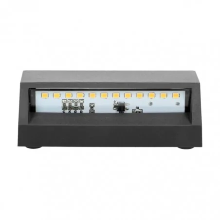 Kinkiety-ogrodowe - kinkiet ścienny zewnętrzny elewacyjny led ciemnoszary 1,5w enye ad-op-6190l4 adviti 