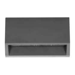 Kinkiety-ogrodowe - kinkiet ścienny zewnętrzny elewacyjny led ciemnoszary 1,5w enye ad-op-6190l4 adviti 