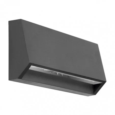 Kinkiety-ogrodowe - kinkiet elewacyjny led na zewnątrz domu grafitowy enye ad-op-6191l4 adviti 