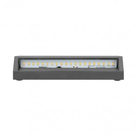 Kinkiety-ogrodowe - kinkiet elewacyjny led na zewnątrz domu grafitowy enye ad-op-6191l4 adviti 