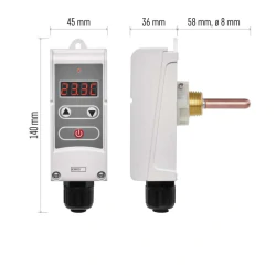 Regulatory-temperatury - p5686 termostat z sondą zanurzeniową emos 