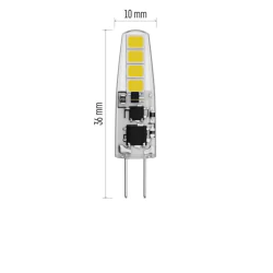 Gwint-trzonek-g4 - zq8620.2 żarówka komplet 2 sztuki led g4 1,9 w (21 w) 200 lm ciepła biel classic jc emos 