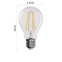 Gwint-trzonek-e27 - zf5154d żarówka led z filamentem a60 e27 7,5w-75w 1055lm ciepła biel emos 