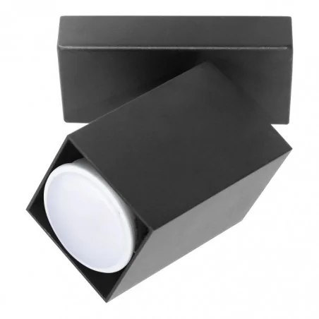 Oprawy-sufitowe - ad-op-6509bgu10 oprawa sufitowa natynkowa kwadrat czarna gu10 kubar sp1 orno 