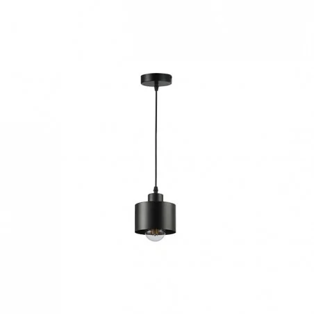 Oswietlenie-sufitowe - czarna lampa sufitowa e27 elza 4746 lvt 