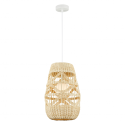 Lampy-sufitowe - ml0352 lampa wisząca pleciona 1xg9 fi 250 arona natural eko-light