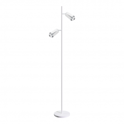 Lampy-stojace - ml0277 lampa podłogowa 150cm biało-chromowa 1xgu10 flower eko-light