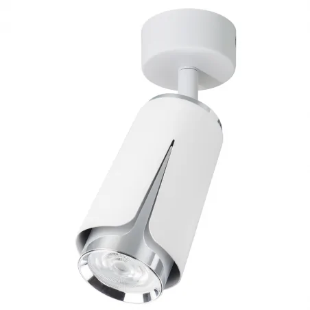 Lampy-sufitowe - ml0272 biała lampa sufitowa - spot pojedynczy 1xgu10 flower eko-light 