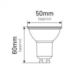 Gwint-trzonek-gu10 - żarówka led gu10 6w ciepła 3000k mr16 mr034ww inq 