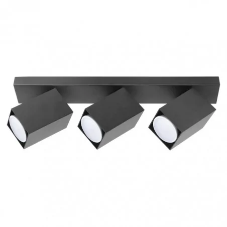 Oprawy-sufitowe - ad-op-6511bgu10 czarna oprawa ścienno-sufitowa listwa potrójna 3xgu10 kubar sp3 orno 