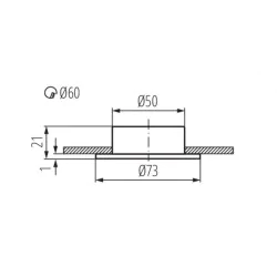 Oprawy-sufitowe-stale - oprawa halogenowa ct-2116b-c gavi jc-g4 chrom kanlux 