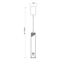 Lampy-sufitowe - ml0284 lampa wisząca tuba czarno-złota 1xgu10 neo eko-light 