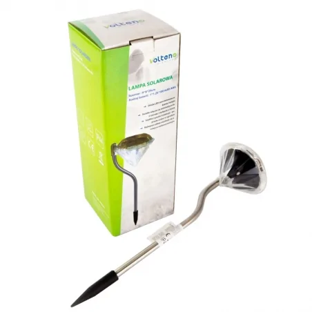 Lampy-solarne - vo0652 lampka solarna do ogrodu diament 