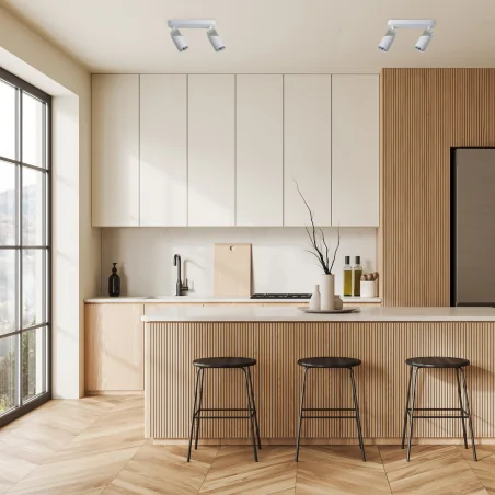 Lampy-sufitowe - ml0288 lampa sufitowa - spot podwójny biały 2xgu10 neo eko-light 