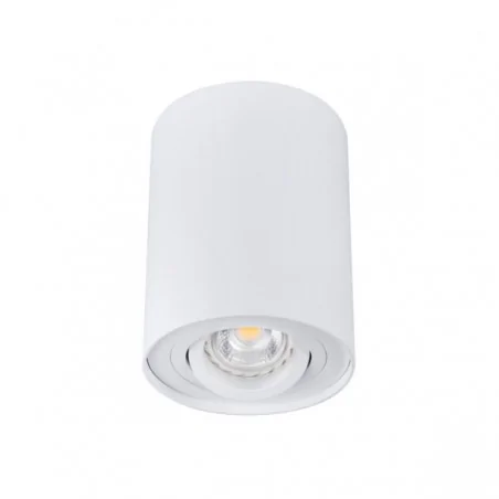 Oprawy-sufitowe - 2255 biała oprawa sufitowa tuba bord dlp-50-w gu10 kanlux 