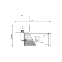 Lampy-sufitowe - ml0280 lampa sufitowa spot czarno-złoty 1 xgu10 neo eko-light 