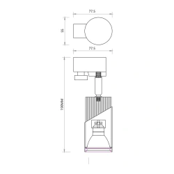 Oswietlenie-szynowe - ml0286 lampa do szyny ruchoma 1xgu10 neo eko-light 