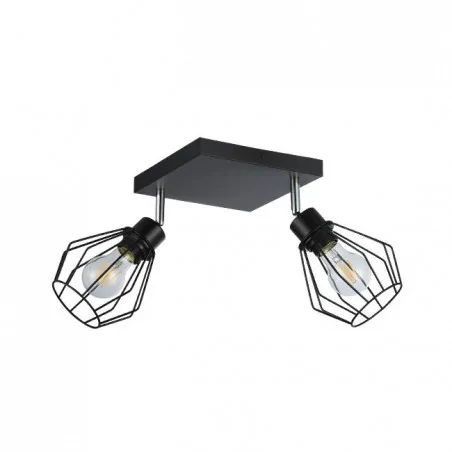 Oswietlenie-sufitowe - geometryczna lampa ścienno-sufitowa 2xe27 led otto 3771 lvt 