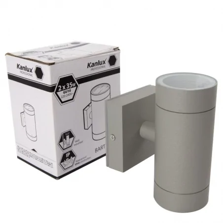 Oprawy-led-zewnetrzne - oprawa ogrodowa ścienna szara gu10  ip54 bart el-235 kanlux 