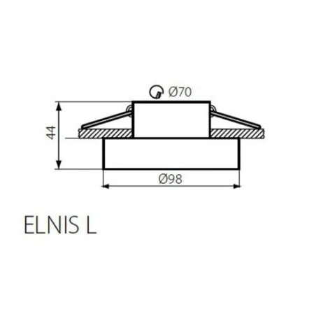 Oprawy-sufitowe - sufitowa oprawa dekoracyjna antracytowa gu10/g5.3 elnis l a kanlux 