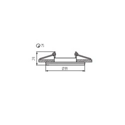 Oprawy-sufitowe-ruchome - 26740 colie dto-w podtynkowe oczko sufitowe biały mat ruchome gu10 kanlux 