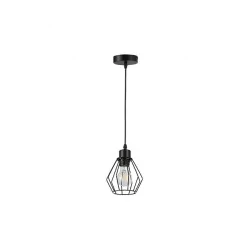 Oswietlenie-sufitowe - czarna geometryczna lampa sufitowa e27 otto 2493 lvt 