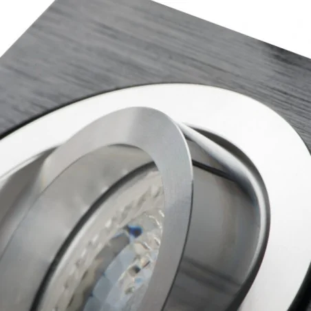 Oprawy-sufitowe-ruchome - 18289 czarno-srebrna kwadratowa ruchoma oprawa sufitowa ct-dto50 seidy kanlux 