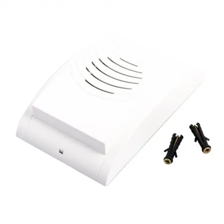 Dzwonki-do-drzwi-przewodowe - dzwonek elektromechaniczny przewodowy z regulacją głośności zamel kompakt dns-002/n 