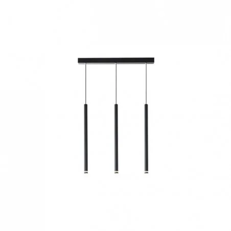 Oswietlenie-sufitowe - czarna lampa sufitowa piero 3xg9 1285 lvt 