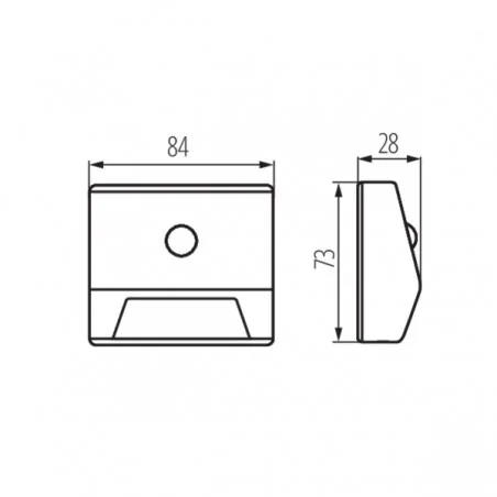 Oswietlenie-schodowe - oprawa schodowa na baterie z czujnikiem ruchu i zmierzchu irs3xaaa led pir w-nw kanlux 