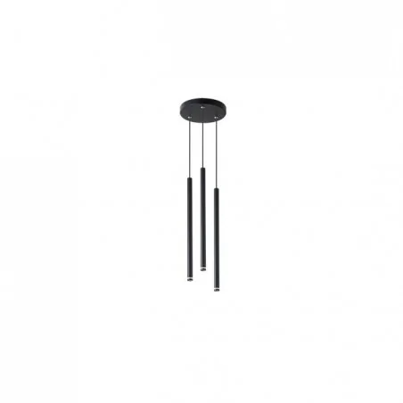 Oswietlenie-sufitowe - czarna lampa sufitowa piero 3xg9 1294 lvt 