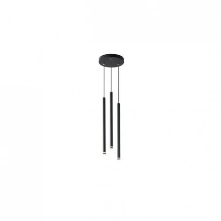 Oswietlenie-sufitowe - czarna lampa sufitowa piero 3xg9 1294 lvt 