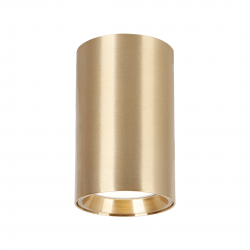 Lampy-sufitowe - ml0383 złota tuba oświetleniowa sufitowa 10cm 1xgu10 genesis eko-light