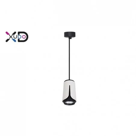 Oswietlenie-sufitowe - xd-ik253w biało-czarna lampa sufitowa gu10 lvt 