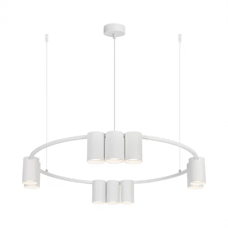 Lampy-sufitowe - ml0374 biała lampa sufitowa okrąg 10 tub xgu10 genesis eko-light 