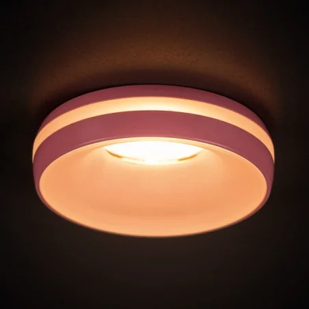 Oprawy-sufitowe-stale - 35297 eliceo dso pk różowe oczko sufitowe do pokoju dziewczynki kanlux 