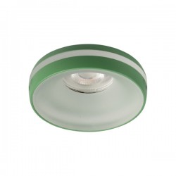 Oprawy-sufitowe-stale - 35296 eliceo dso gr zielone oczko sufitowe gu10 z ozdobnym efektem świetlnym kanlux