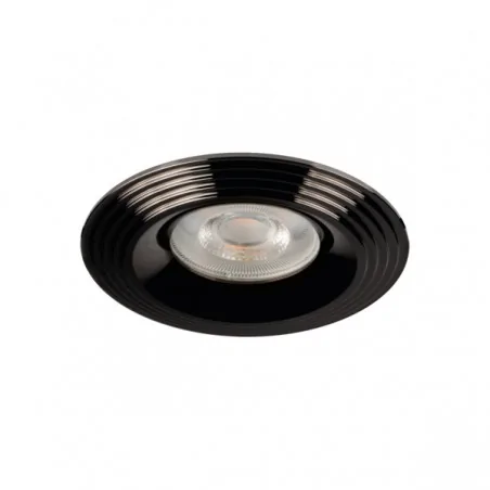 Oprawy-sufitowe-stale - 35775 liglo dso bc ozdobne czarne chromowane oczko sufitowe stałe kanlux 