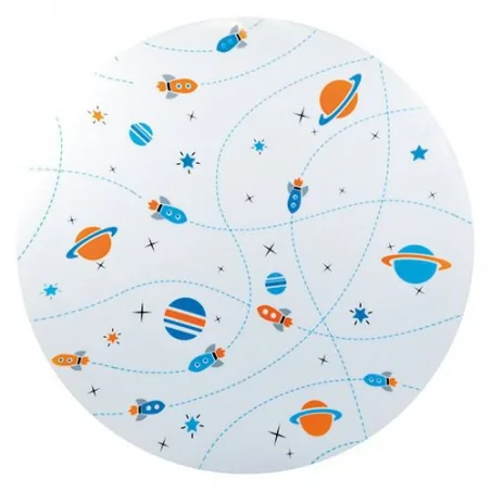 Oswietlenie-do-pokoju-dzieciecego - plafon sufitowy smd led kidi led cosmos 28w 4000k 03648 ideus 