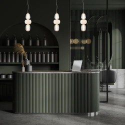 Lampy-sufitowe - ml0363 lampa wisząca elegancka złota led 28w caro goldeko-light 