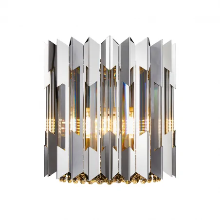 Kinkiety-do-salonu - ml0398 kryształowy kinkiet chromowy 2xe14 ritz eko-light 