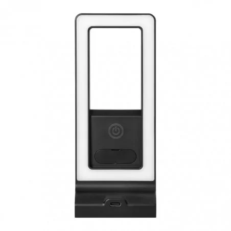 Oprawy-meblowe-podszafkowe - czarna lampka podszafkowa led neutralna 4000k 3w z włącznikiem dotykowym i usb artus ad-om-6474l4/b/usb orno 