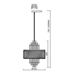 Lampy-sufitowe - ml0410 chromowy żyrandol kryształowy 9xe14 margot eko-light 