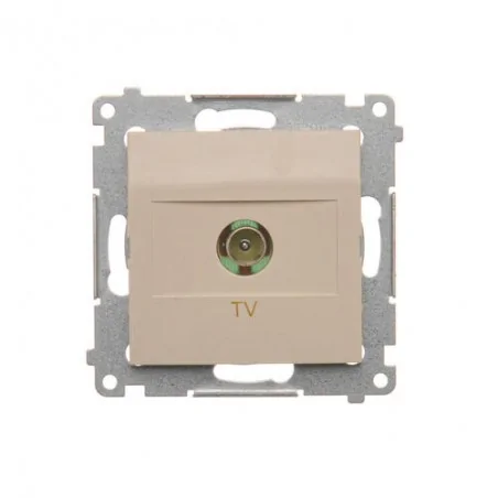 Gniazda-antenowe - gniazdo antenowe tv pojedyncze końcowe kremowy dak1.01/41 simon 54 kontakt-simon 