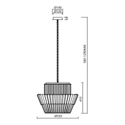 Lampy-sufitowe - ml0416 lampa wisząca kryształowa chrom 12xe14 donna eko-light 