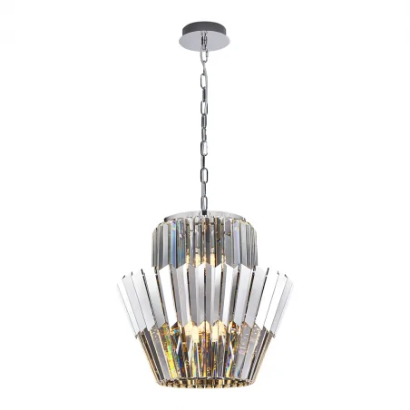 Lampy-sufitowe - ml0414 eleganckie oświetlenie wiszące kryształowe 9xe14 donna eko-light 