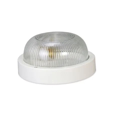 Oprawy-hermetyczne-led - okrągła oprawa garażowa na żarówkę e27 biała max.60w ip44 op/0054 rum-lux 