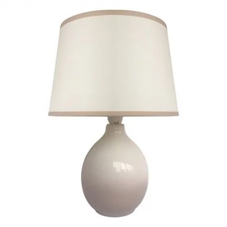 Lampki-nocne - lampa stołowa kremowo-szara roma e14 03207 ideus 